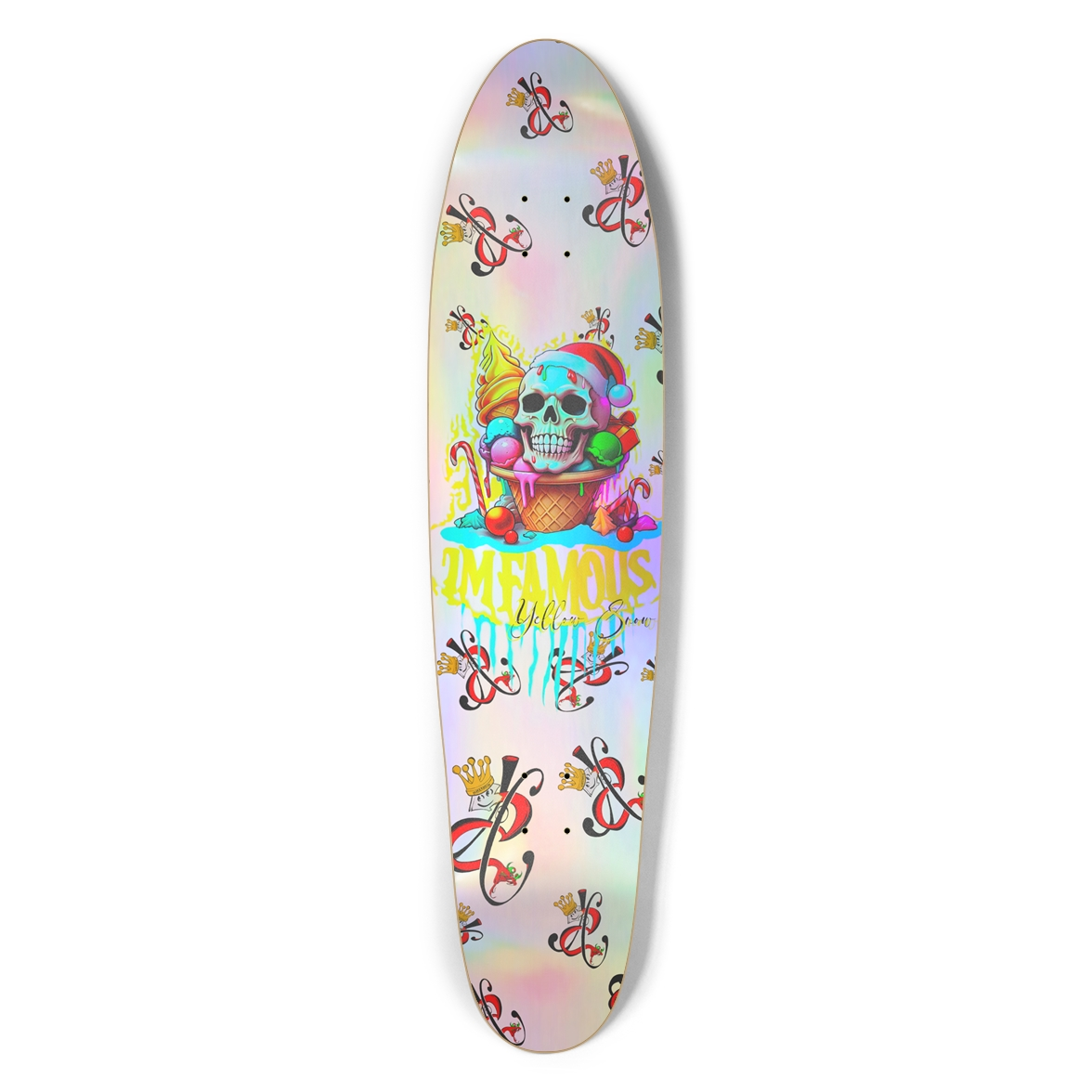 Imfamous Christmas Yellow Snow Custom Longboard