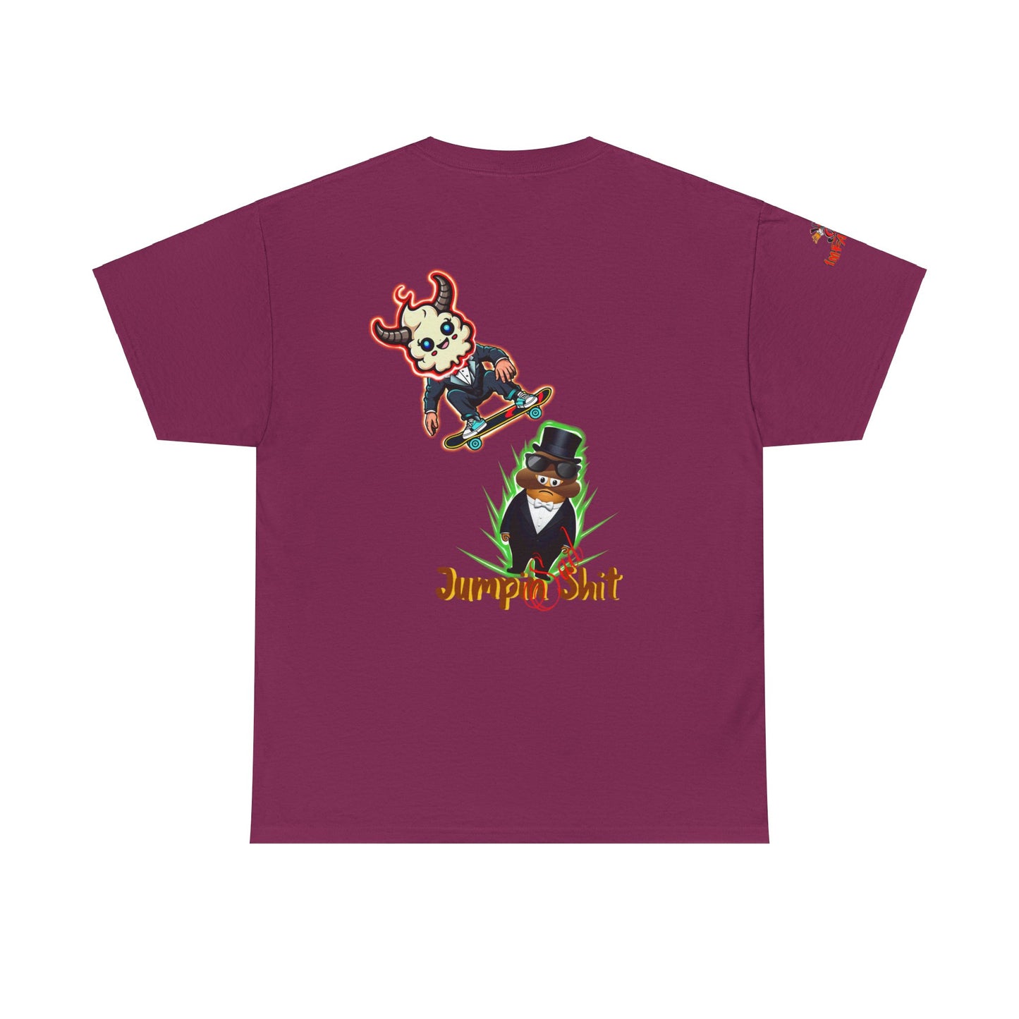 Imfamous jumpin Sad Shit premium graphic Tee - Imfamous Jumping Sad Shit Design