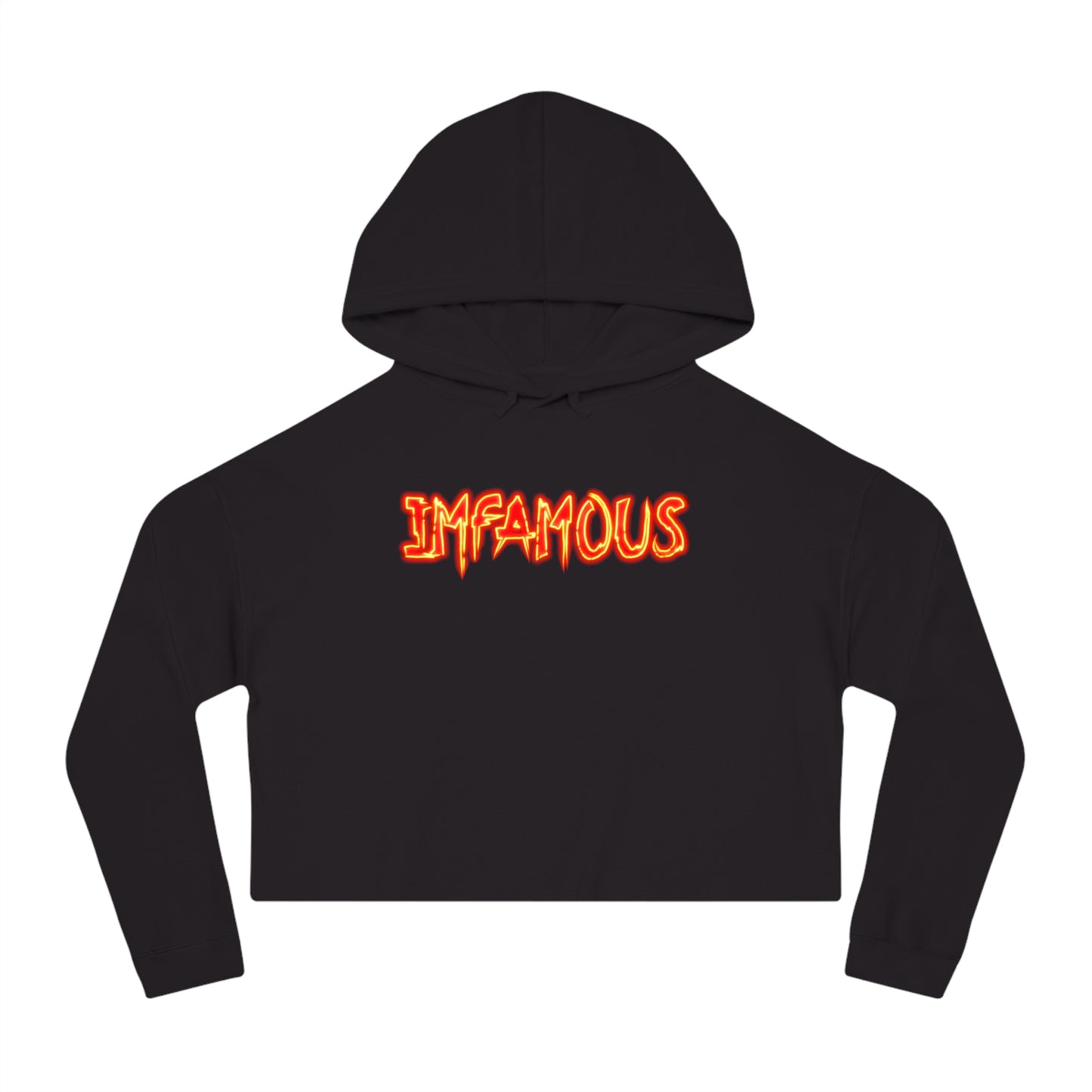 Cropped Hoodie Imfamous Women's Crop Top Sweatshirt