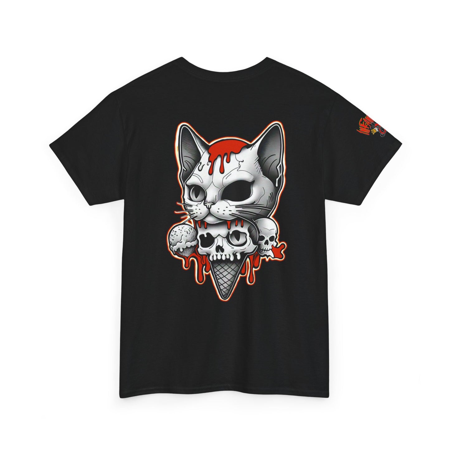 Imfamous Dead Kitty I-Scream Tee shirt, Awesome premium graphic T-Shirt