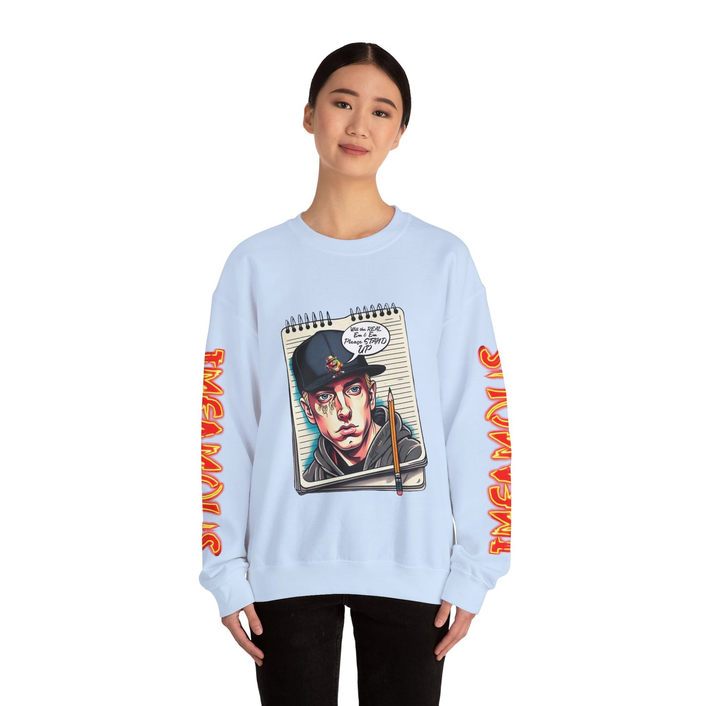 Street Art Crewneck Sweatshirt, Urban Style Sweatshirt, Graphic Hoodie, Casual Wear, Unique Gift for Artists, Streetwear