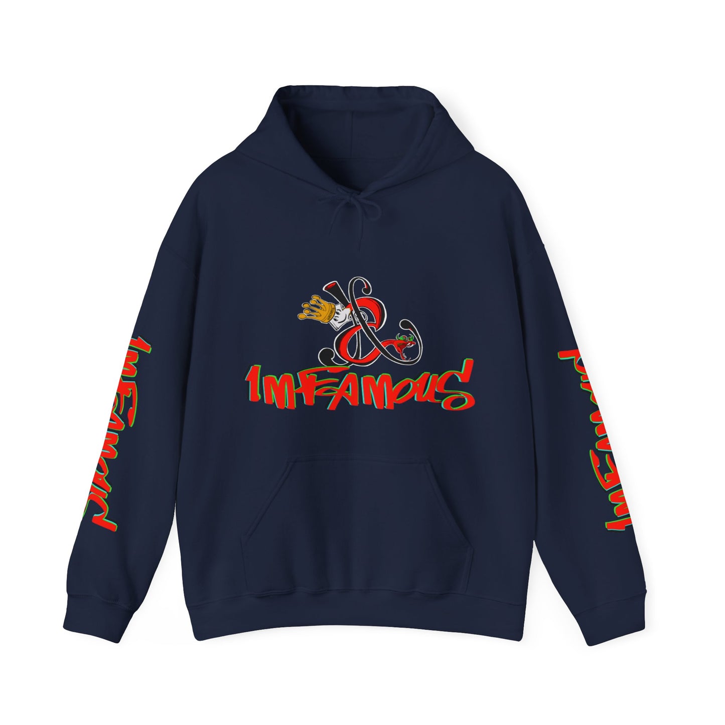 Premium Hooded Sweatshirt - Imfamous Devils Food Cupcake Design