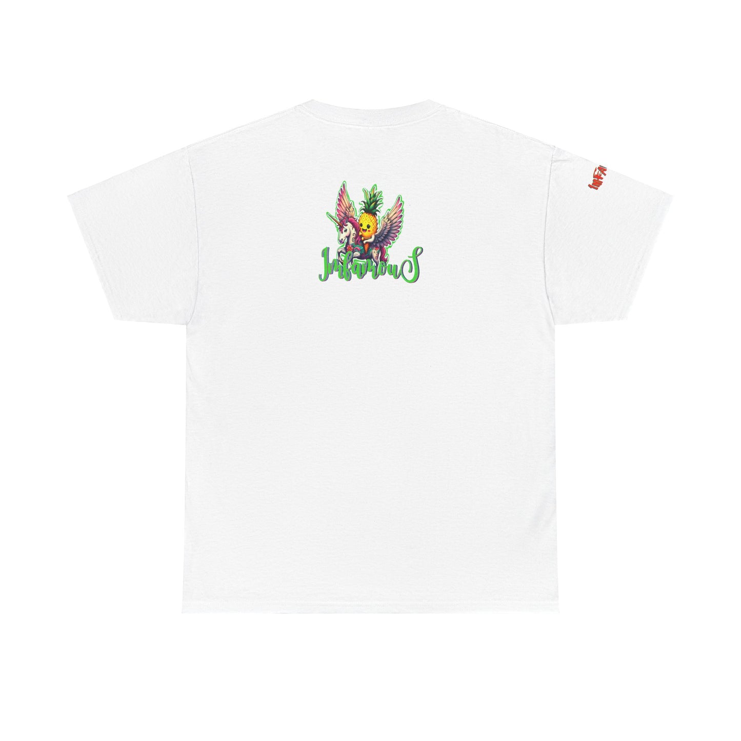 Graphic Tee Unipineapple Flying on Unicorn Heavy Cotton T-shirt