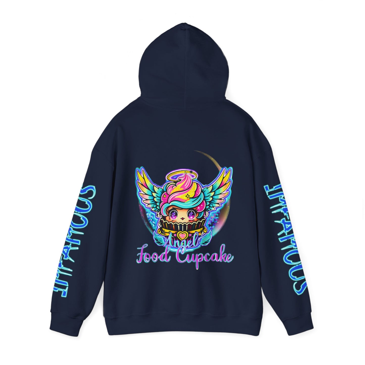 Imfamous Angel Cupcake Graphic Hoodie - Stylish Unisex Heavy Blend Sweatshirt