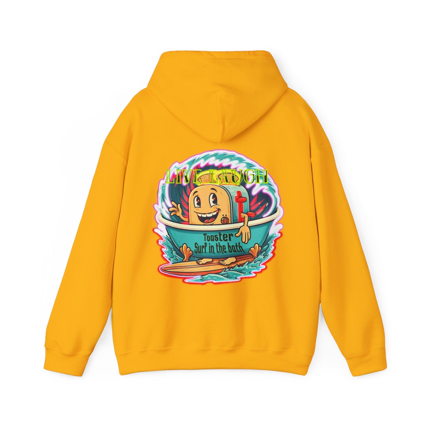 Premium hooded sweatshirt - Funny live laugh Toaster Surf in a bath