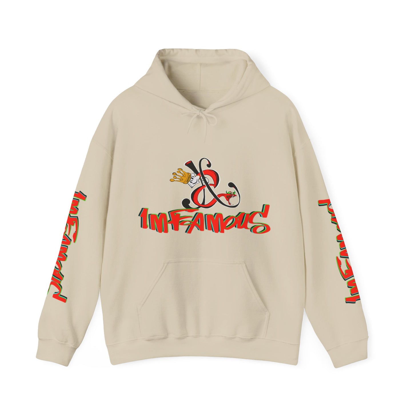Premium Hooded Sweatshirt - Imfamous Devils Food Cupcake Design