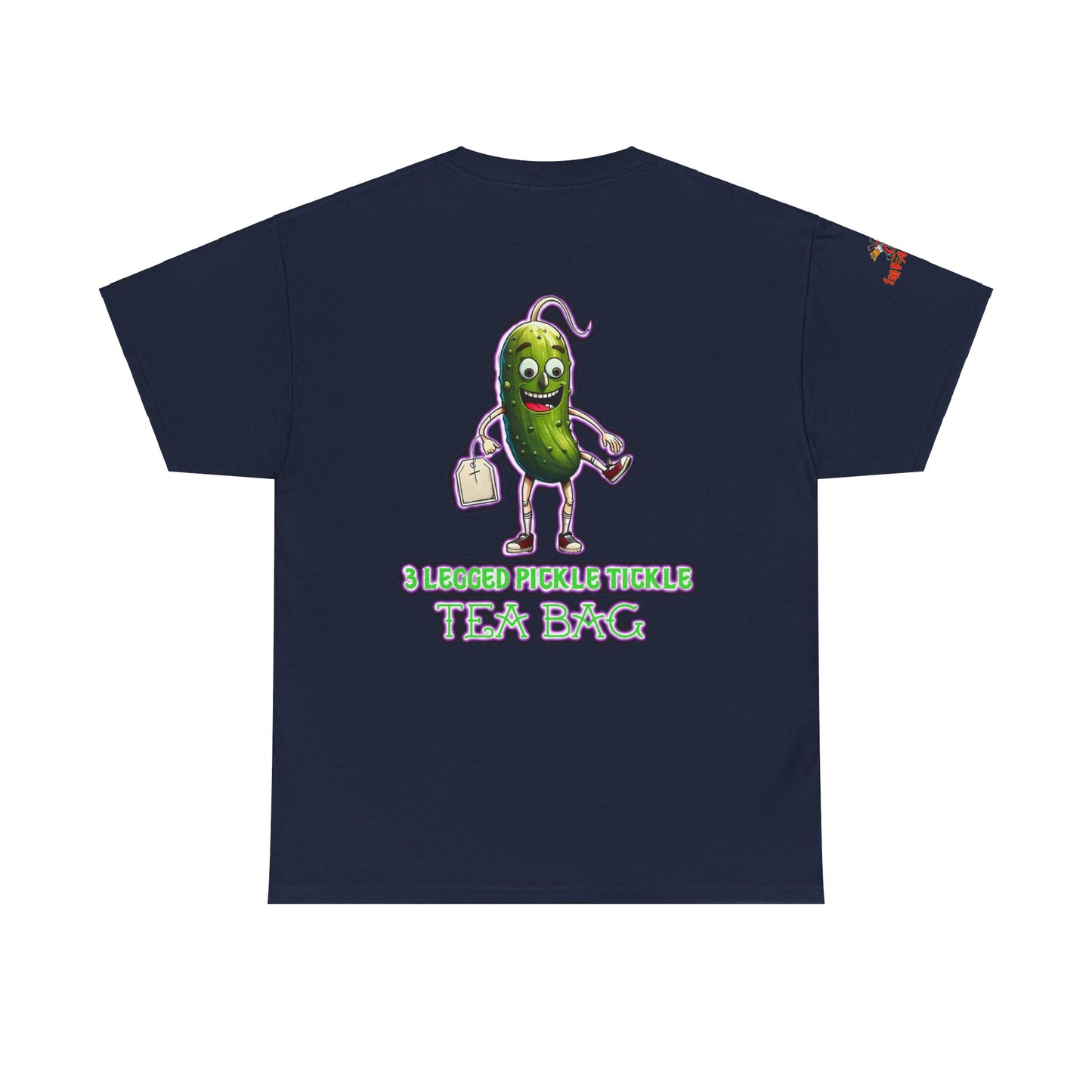 Premium Graphic T-shirt - Imfamous 3 Legged Pickle Tickle Tea Bag Design
