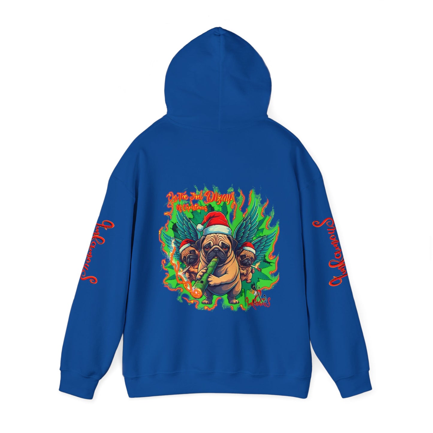 Premium hooded sweatshirt- Imfamous Pug Life