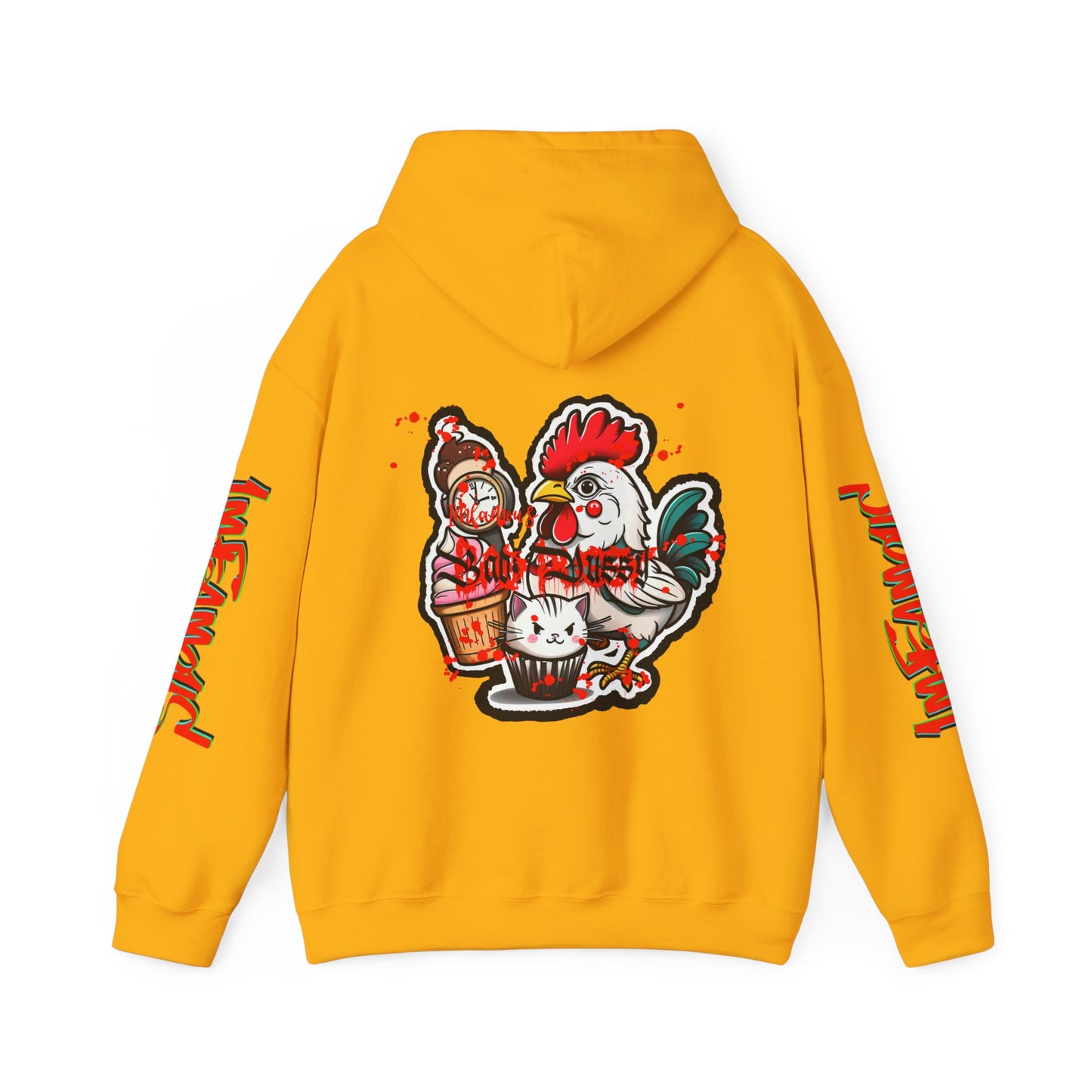 Sudadera con capucha con el famoso diseño de Bad Pussy Cat - Unisex