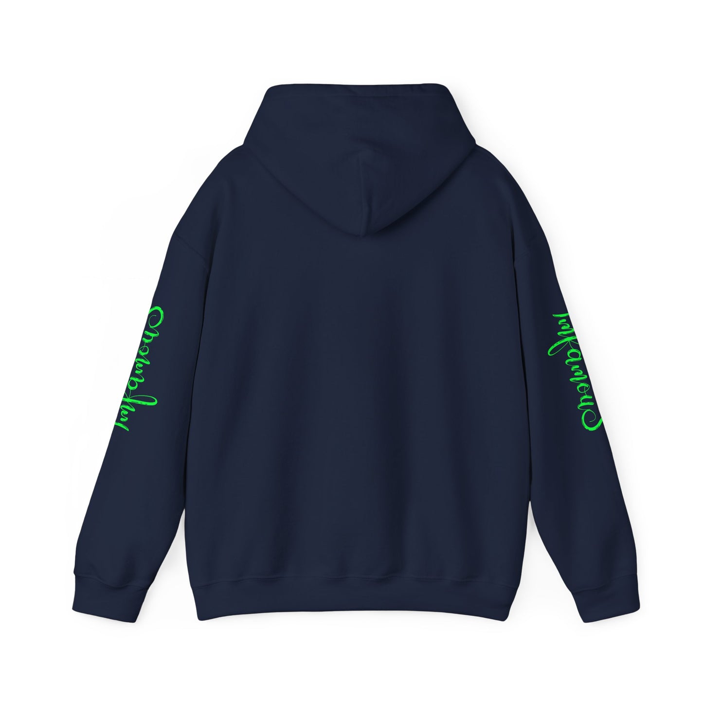 Premium Hooded Sweatshirt - Pineapple Flying on Unicorn Design