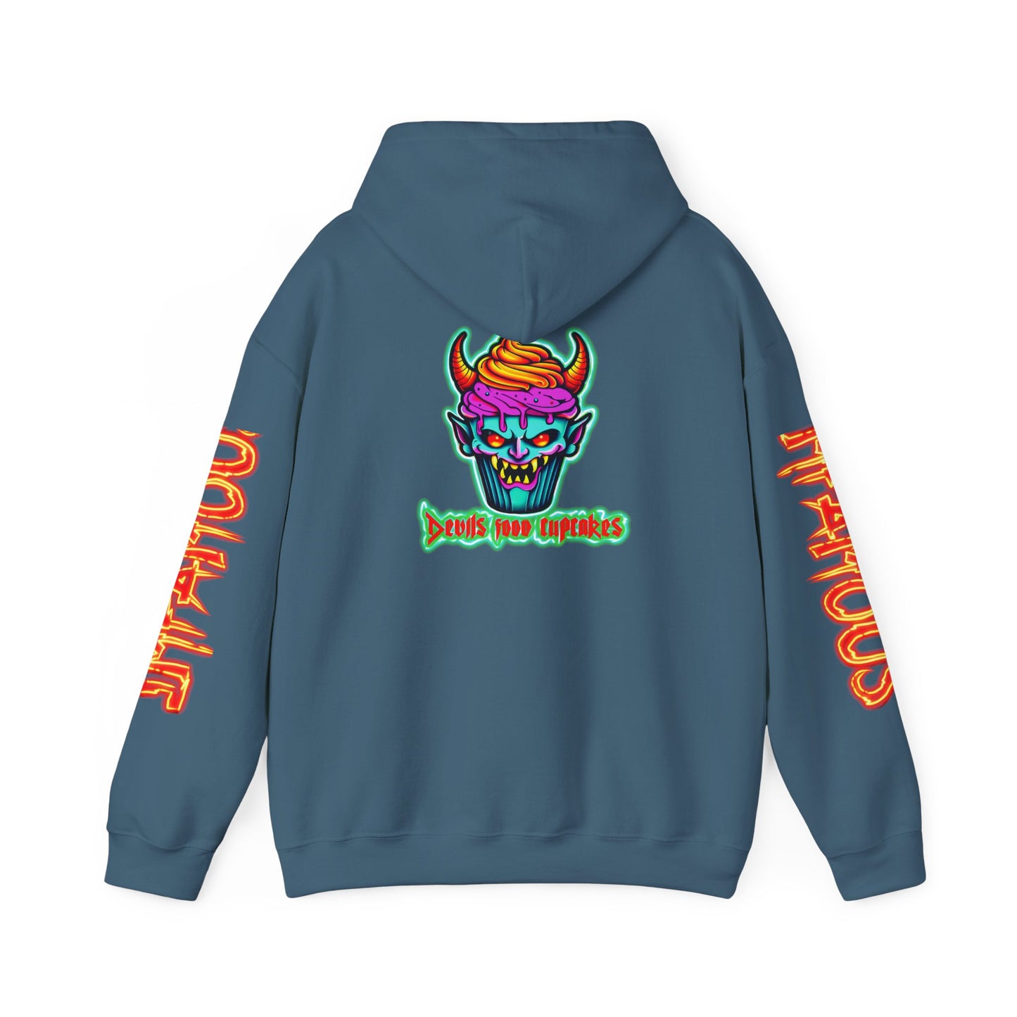 Premium Hooded Sweatshirt Devils Food Cupcake Design #5
