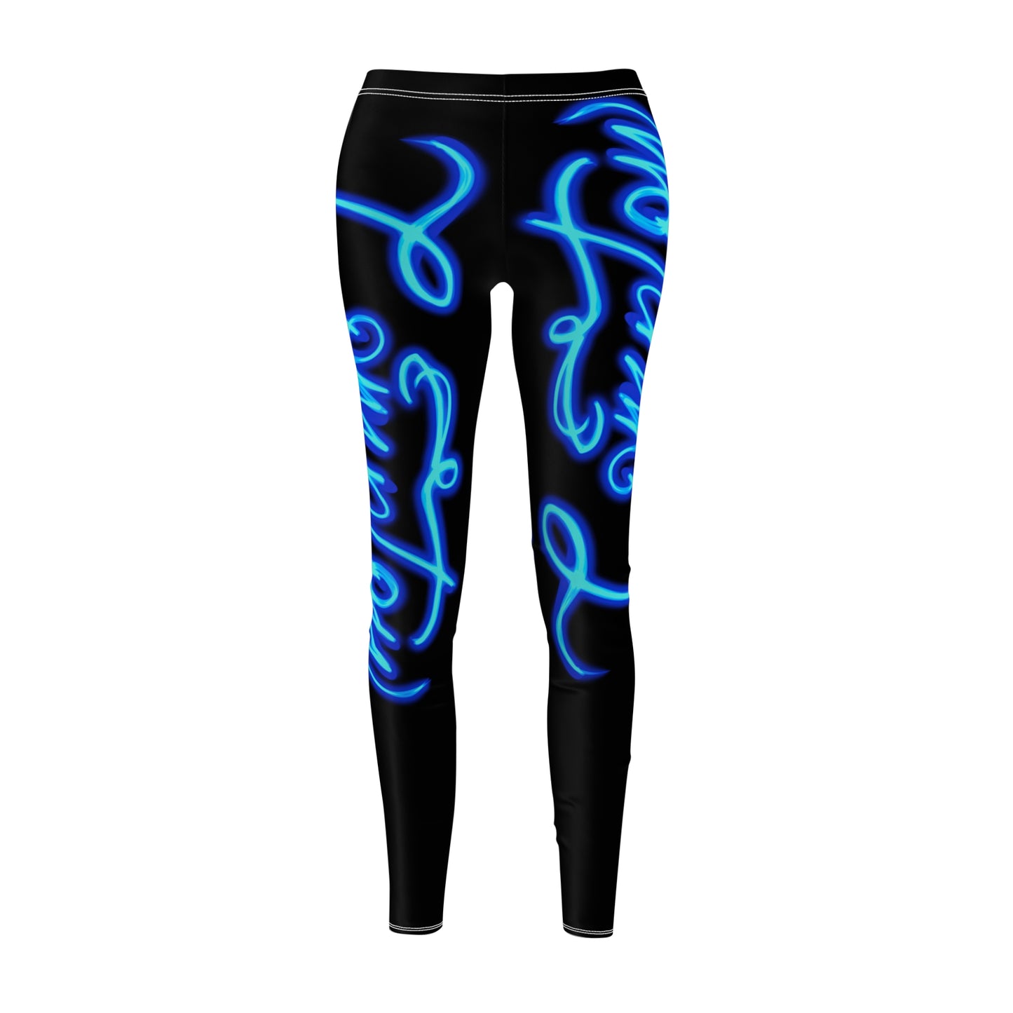 Glow in the Dark High Waisted Yoga Leggings, Stylish Gym Pants for Workout, Activewear, Fitness Leggings, Gift for Her,