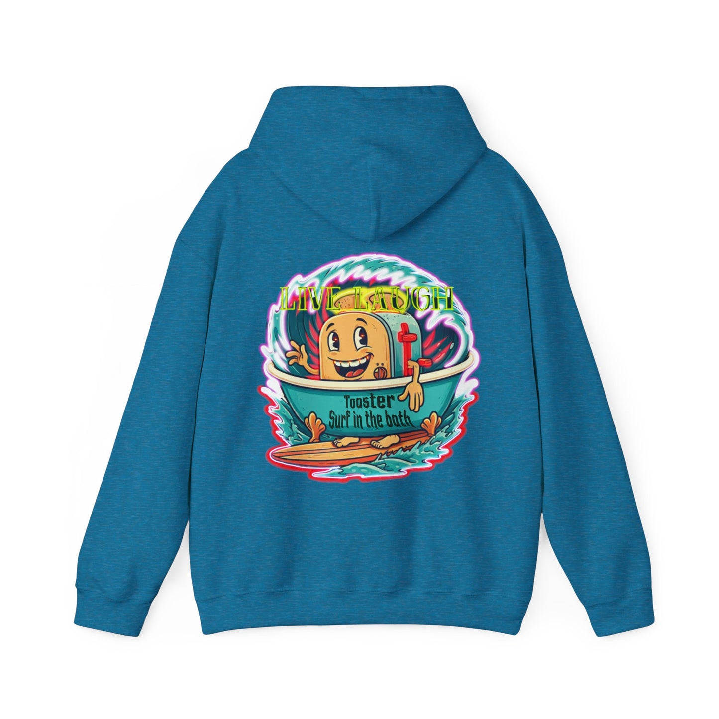 Premium hooded sweatshirt - Funny live laugh Toaster Surf in a bath