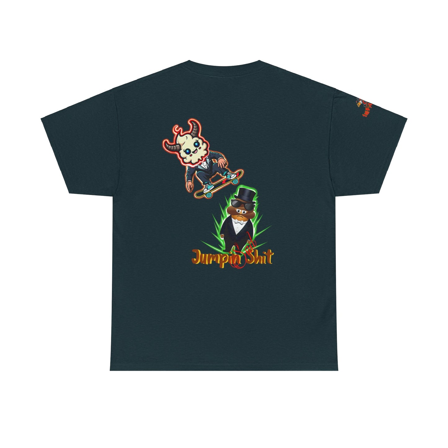 Imfamous jumpin Sad Shit premium graphic Tee - Imfamous Jumping Sad Shit Design