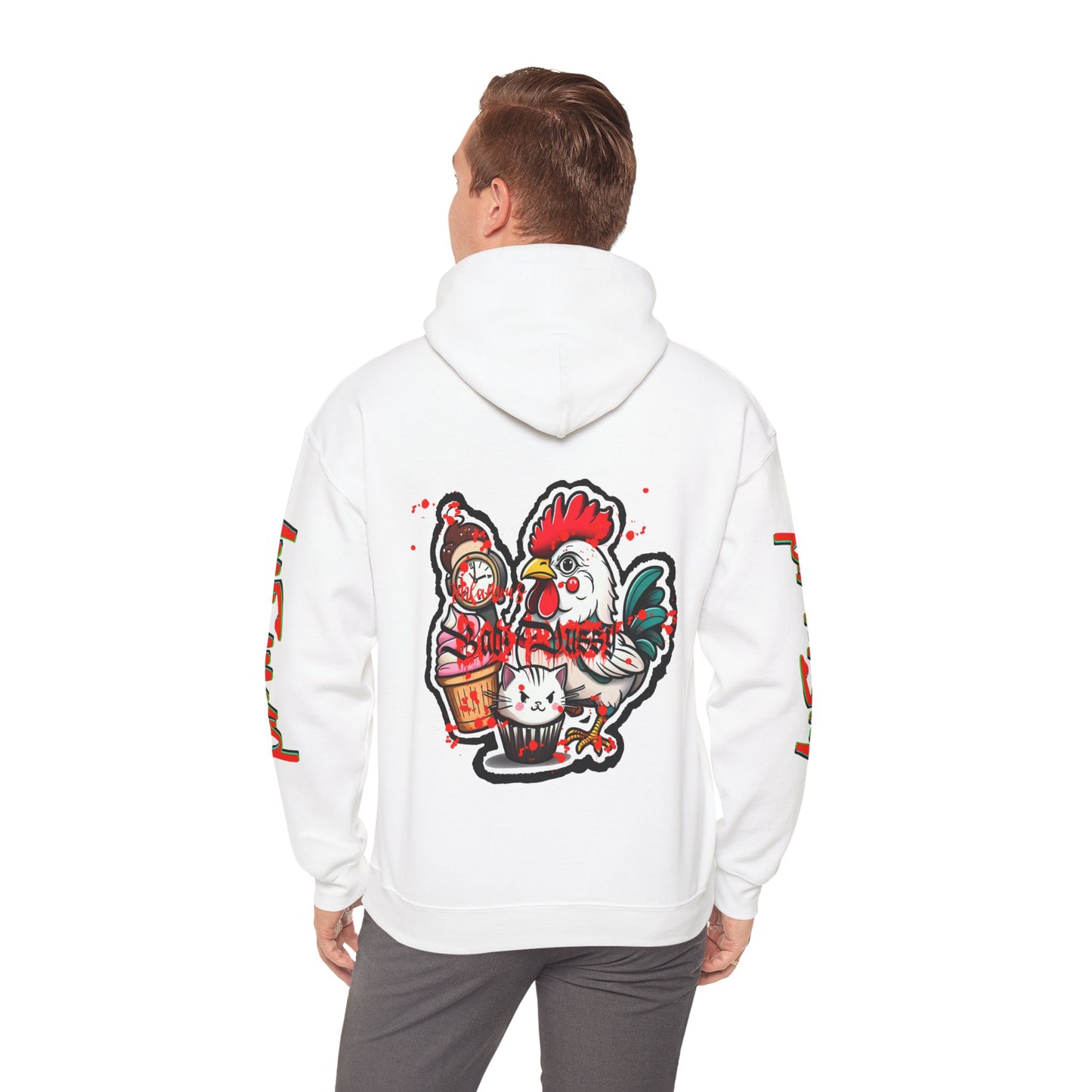 Sudadera con capucha con el famoso diseño de Bad Pussy Cat - Unisex