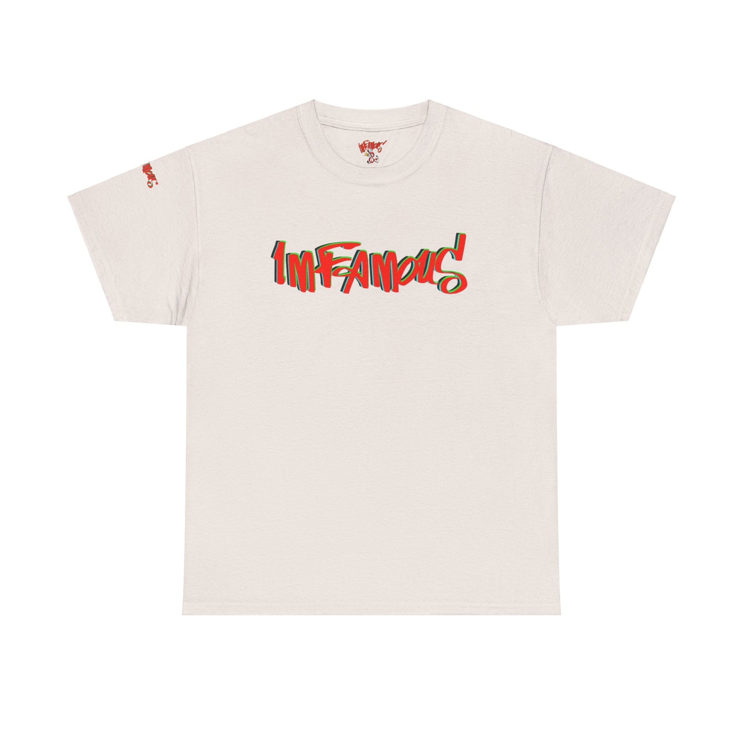 Premium graphic T-shirt - Imfamous halloween logo Design