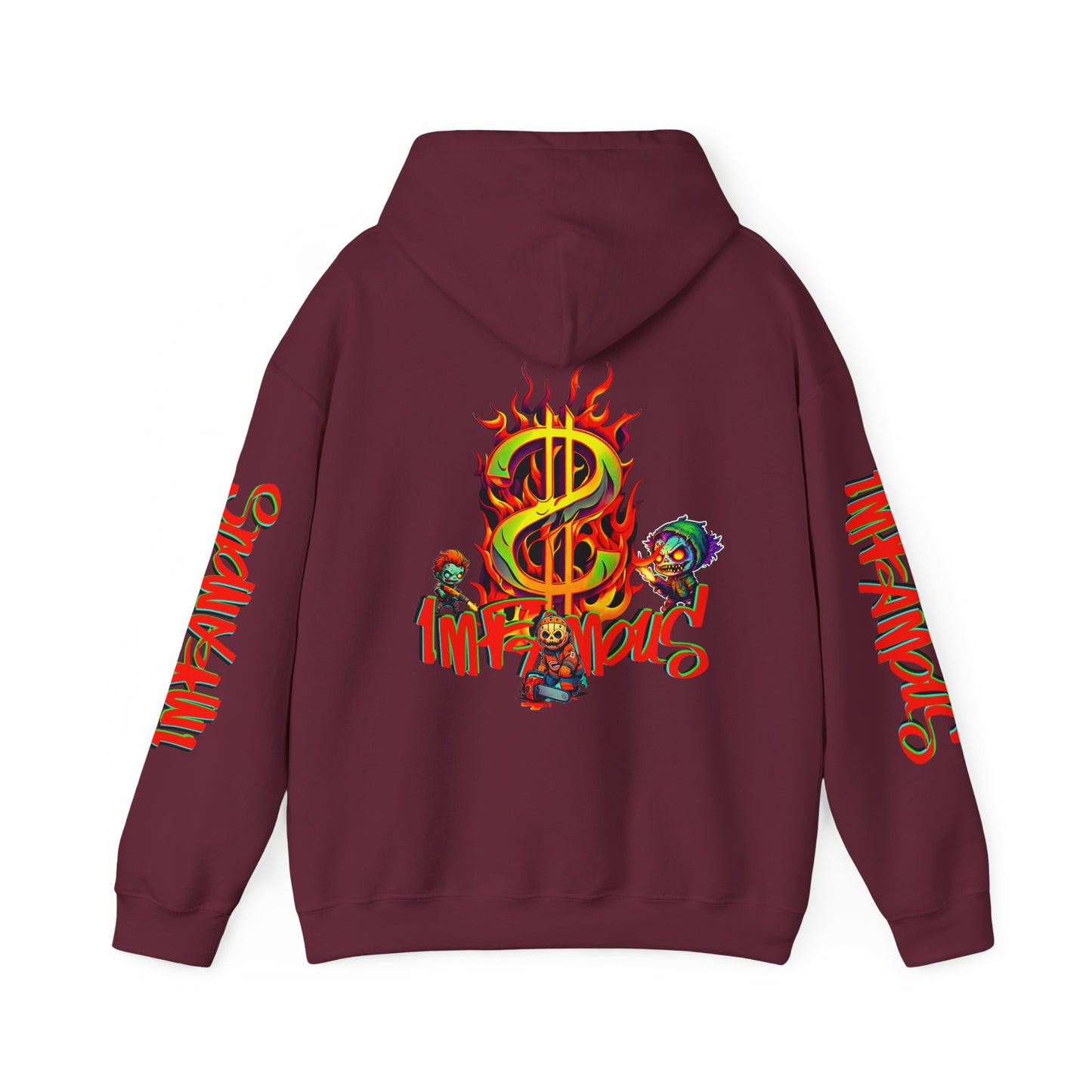 Premium graphic Hoodie - Imfamous halloween Design
