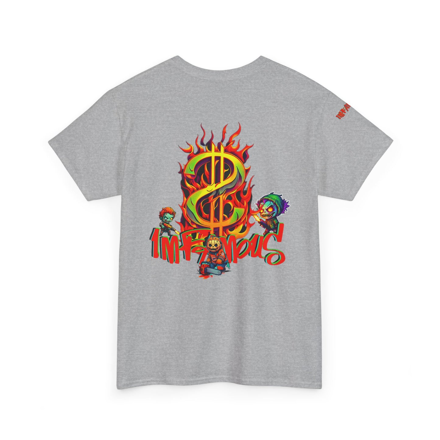 Premium graphic T-shirt - Imfamous halloween logo Design