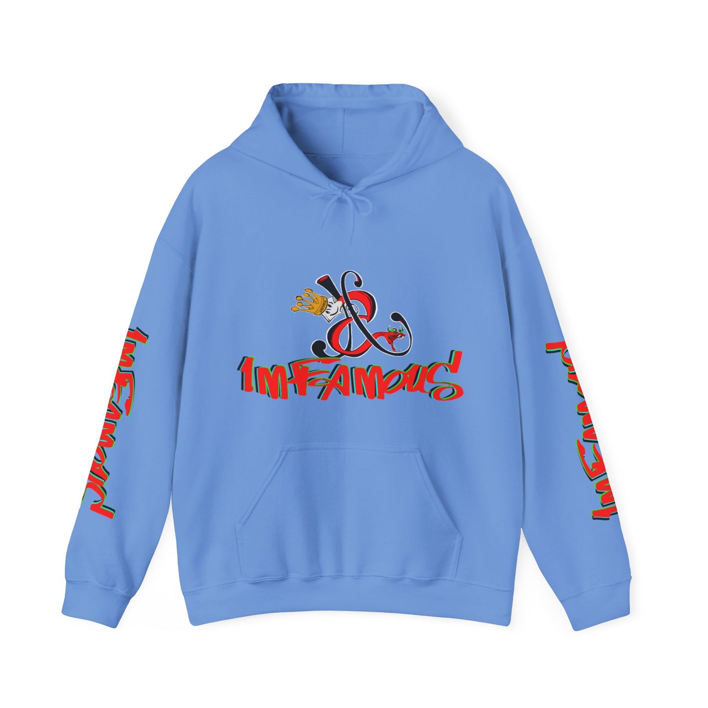 Premium Hooded Sweatshirt - Imfamous Devils Food Cupcake Design