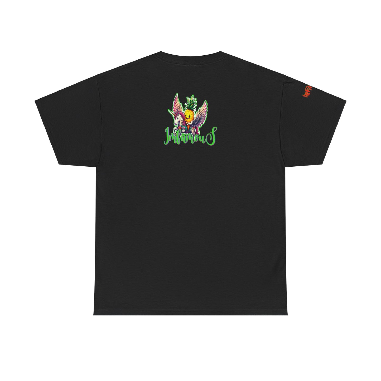 Graphic Tee Unipineapple Flying on Unicorn Heavy Cotton T-shirt