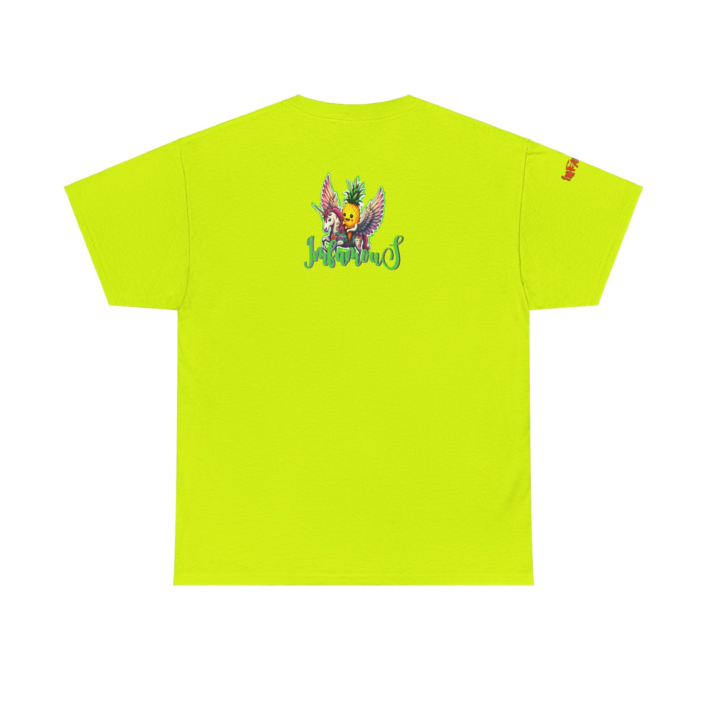 Graphic Tee Unipineapple Flying on Unicorn Heavy Cotton T-shirt