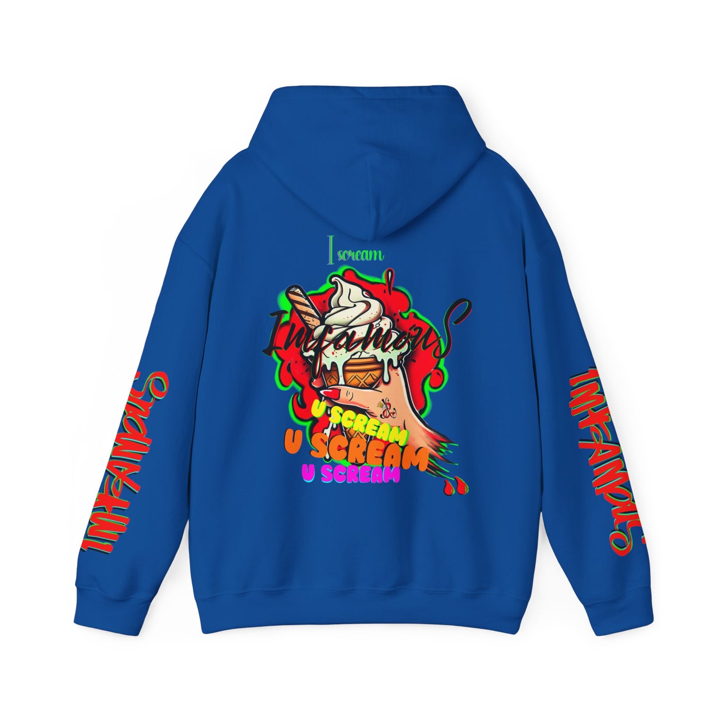 premium Hooded Sweatshirt - Imfamous I-scream Halloween spooky