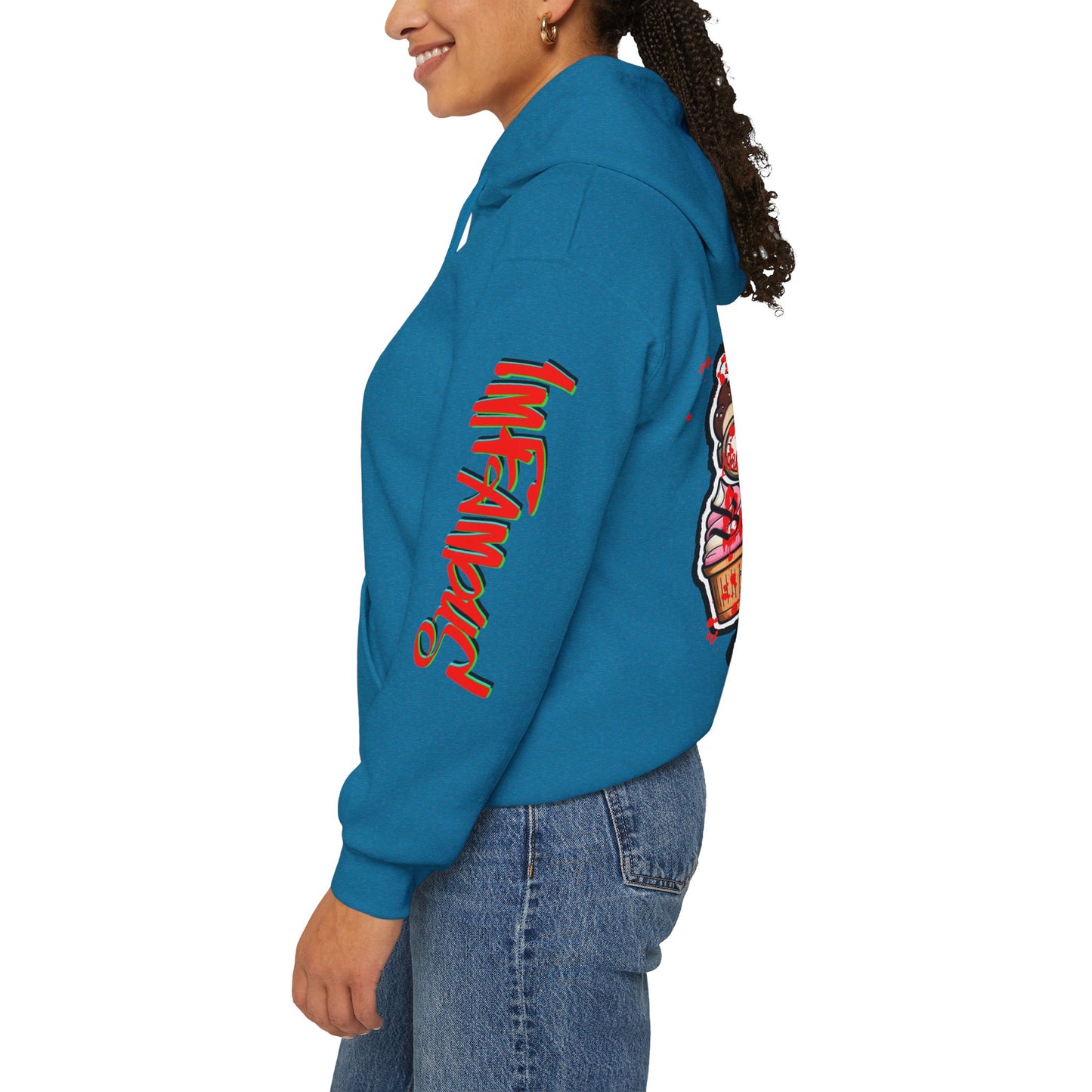 Sudadera con capucha con el famoso diseño de Bad Pussy Cat - Unisex