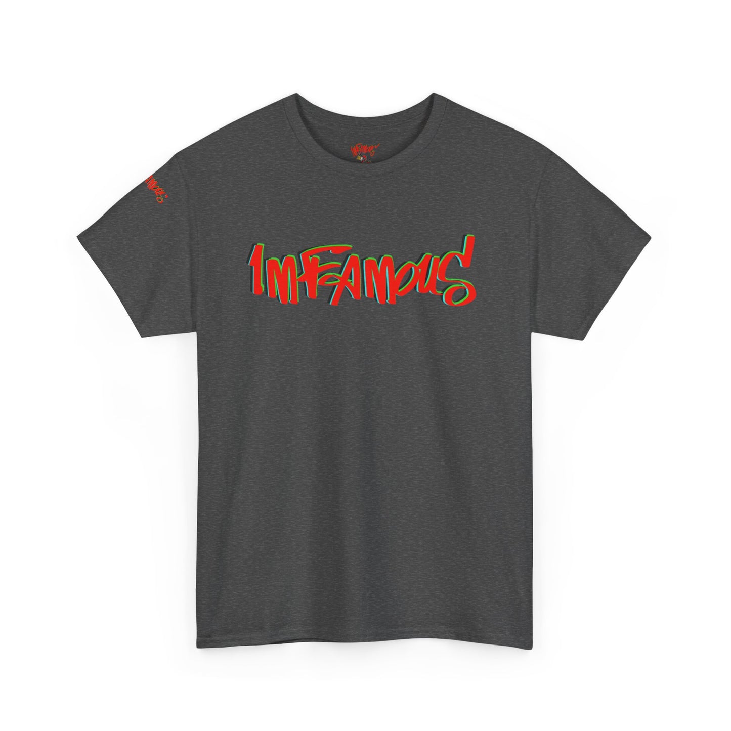 Premium graphic T-shirt - Imfamous halloween logo Design