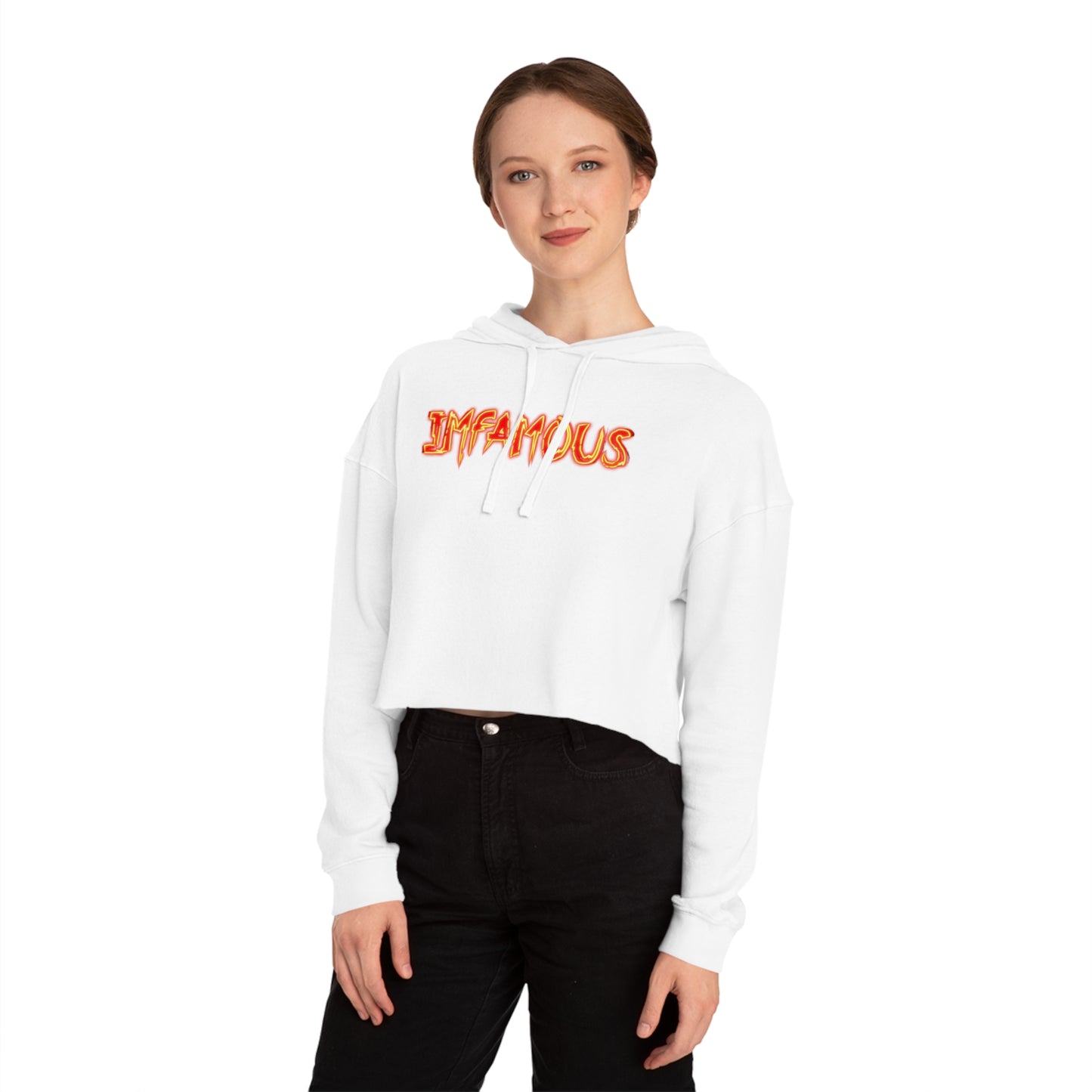 Cropped Hoodie Imfamous Women's Crop Top Sweatshirt