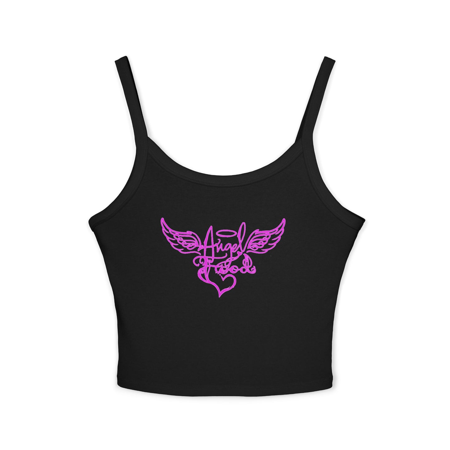 Angel Wings Spaghetti Strap Tank Top - Perfect for Summer & Festivals - Angel Food - Imfamous design - sexy Top for women