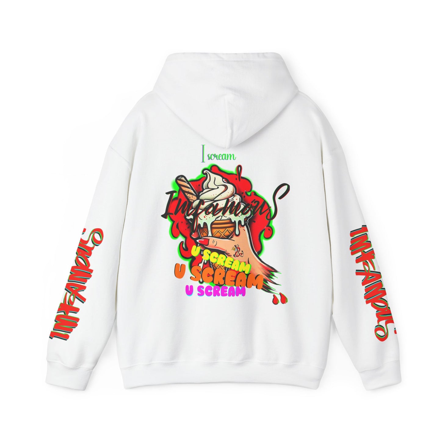 premium Hooded Sweatshirt - Imfamous I-scream Halloween spooky