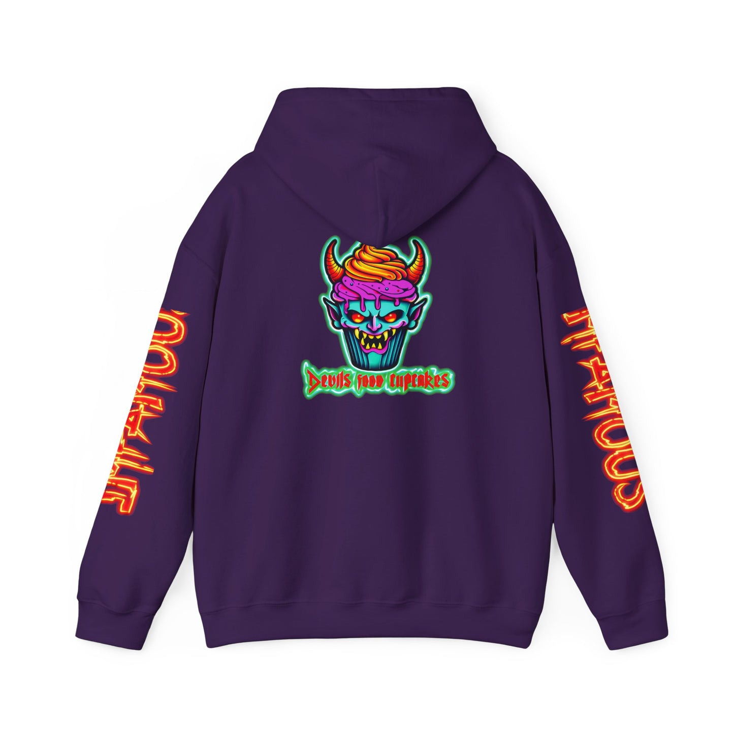 Premium Hooded Sweatshirt Devils Food Cupcake Design #5