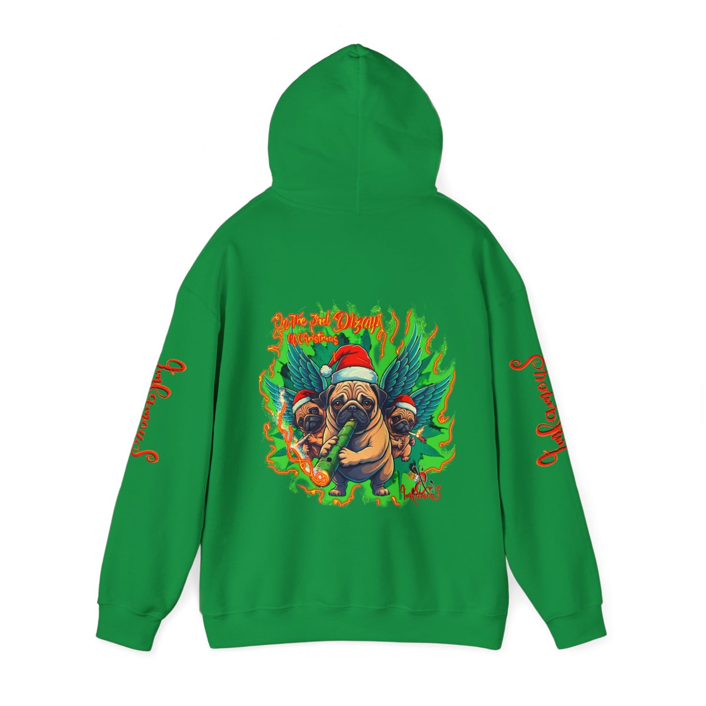 Premium hooded sweatshirt- Imfamous Pug Life