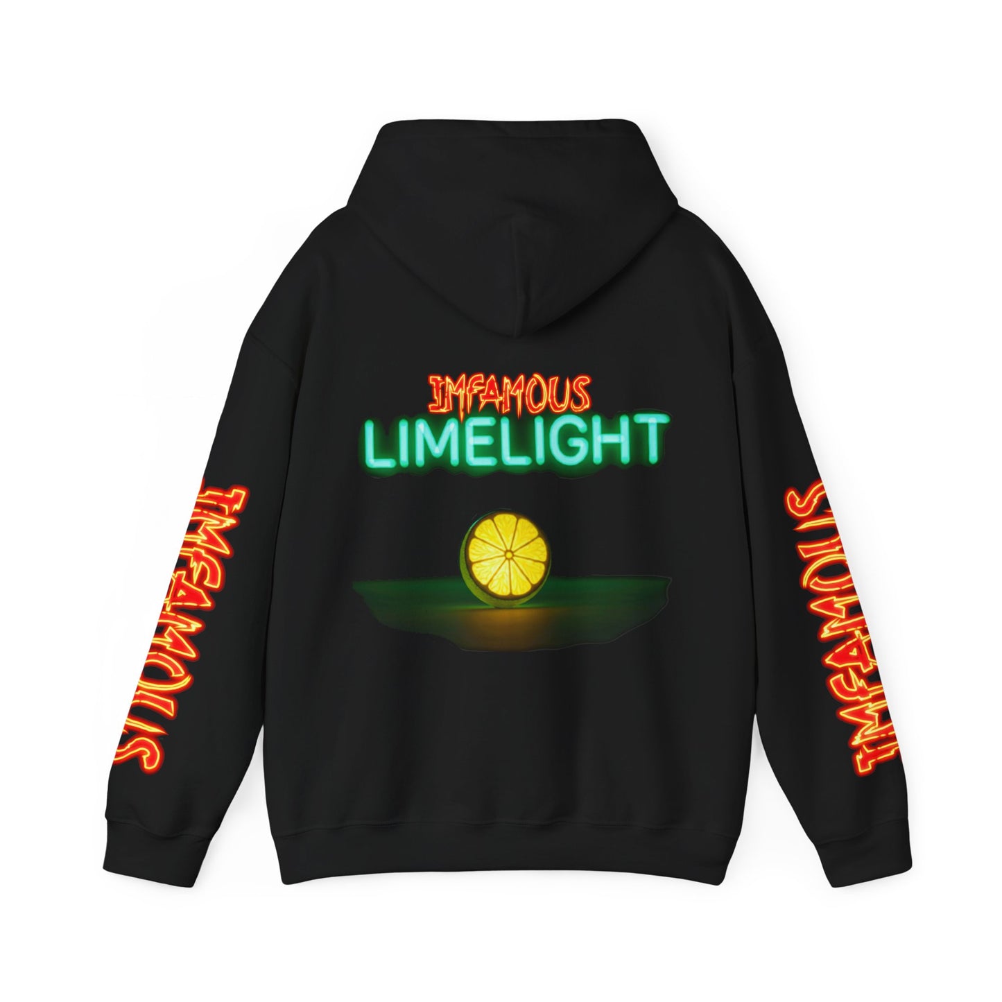 Premium Hooded Sweatshirt - Imfamous Limelight Design