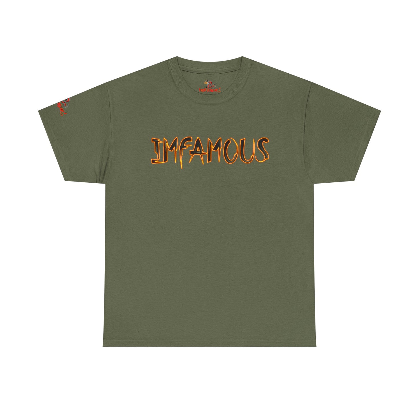 Imfamous Devils Food Cupcake Zombie attack Graphic Tee - Fun Casual Wear, Unisex T-Shirt for Food Lovers, Halloween fun gift