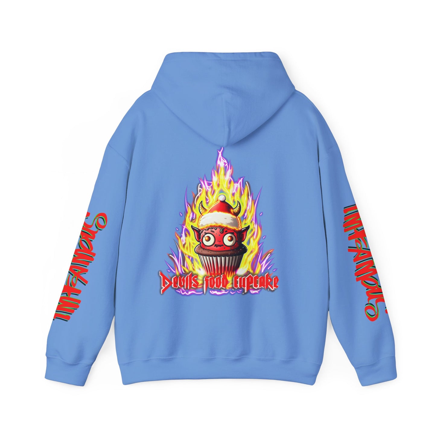 Premium Hooded Sweatshirt - Imfamous Devils Food Cupcake Design
