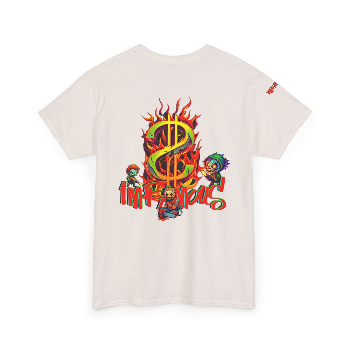 Premium graphic T-shirt - Imfamous halloween logo Design