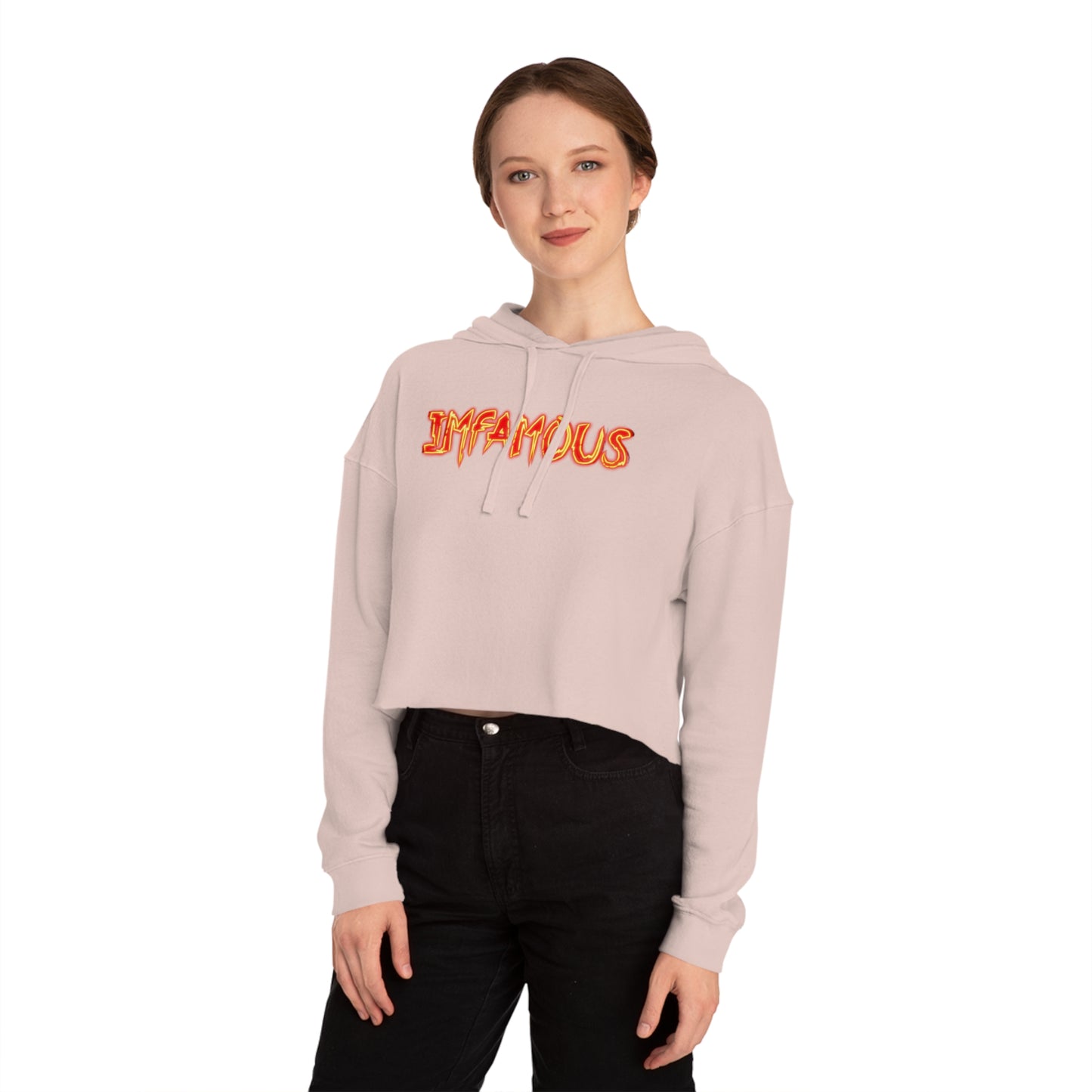 Cropped Hoodie Imfamous Women's Crop Top Sweatshirt