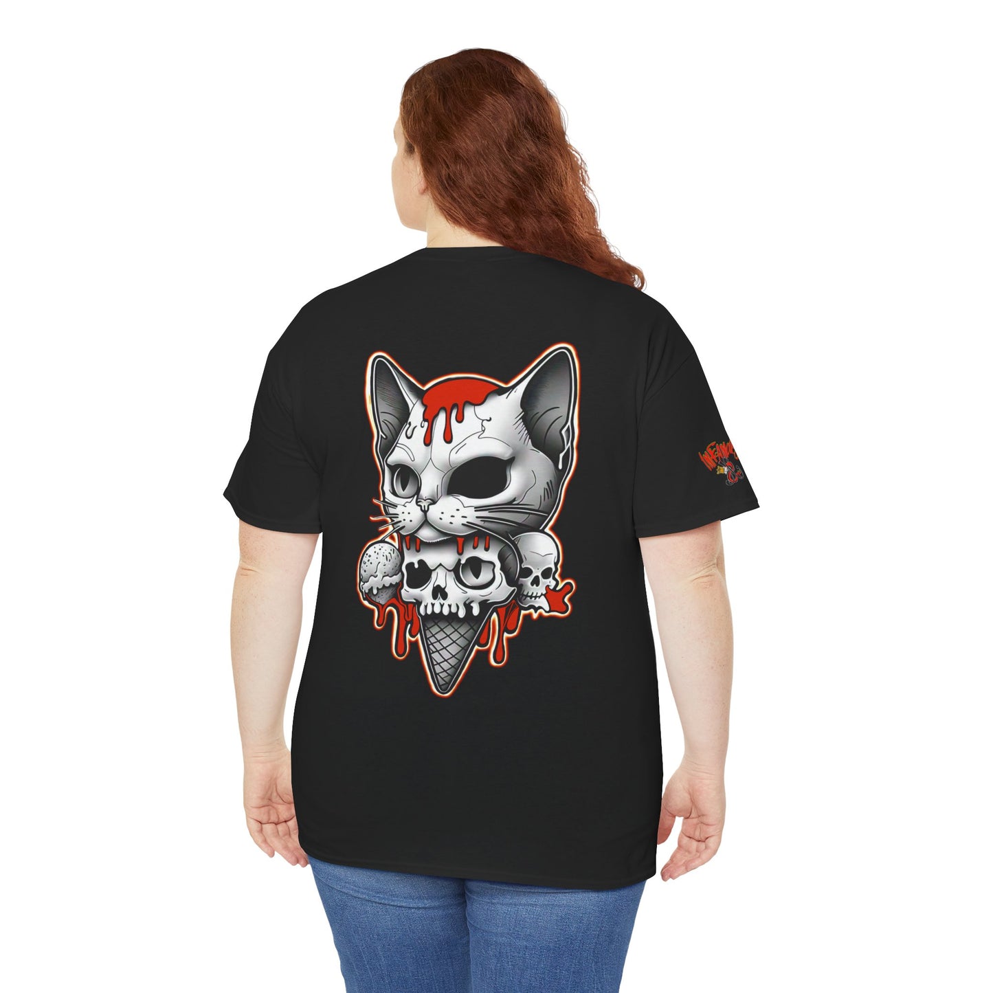 Imfamous Dead Kitty I-Scream Tee shirt, Awesome premium graphic T-Shirt