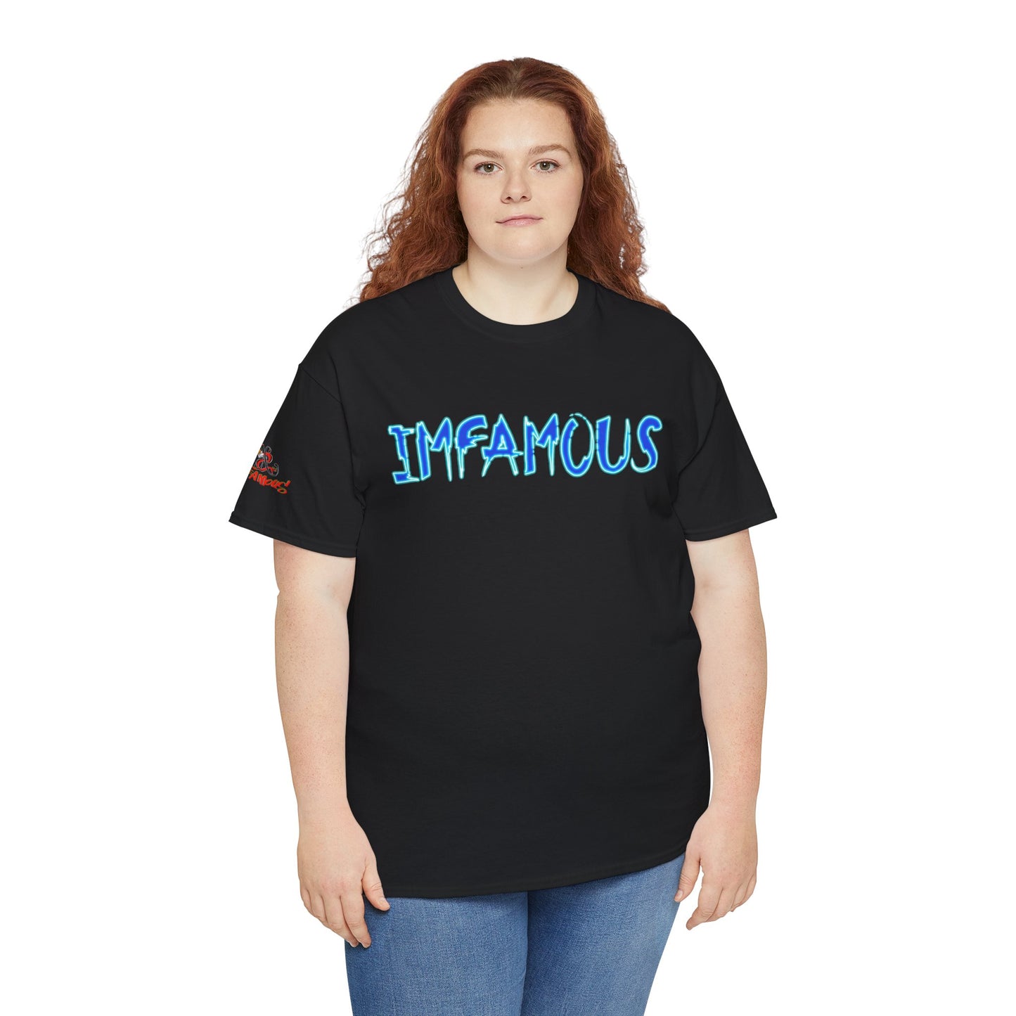 Unisex Heavy Cotton Tee - Imfamous Angel Food Cupcake Design #4