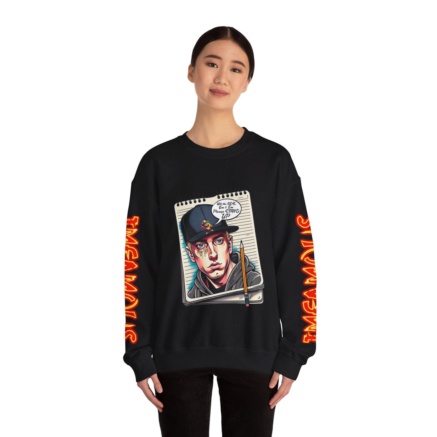 Street Art Crewneck Sweatshirt, Urban Style Sweatshirt, Graphic Hoodie, Casual Wear, Unique Gift for Artists, Streetwear