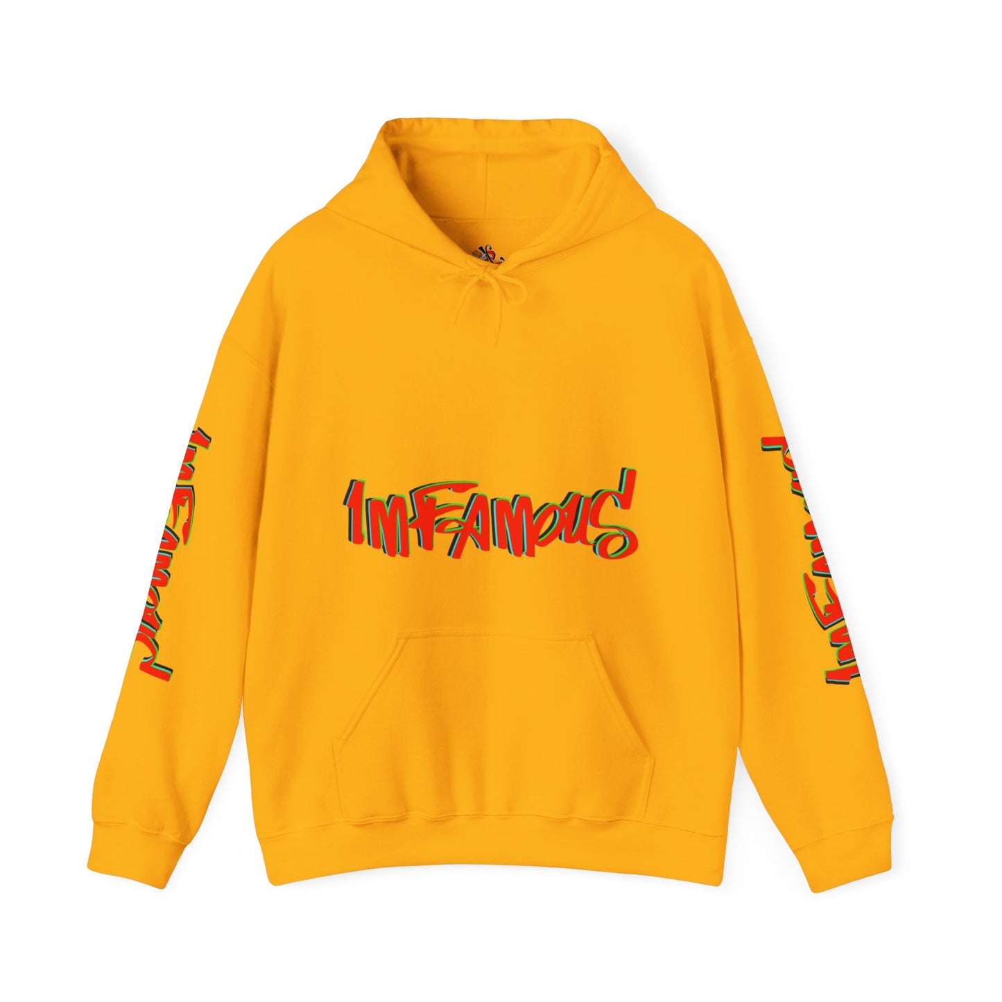 带有 Imfamous 品牌徽标的连帽运动衫