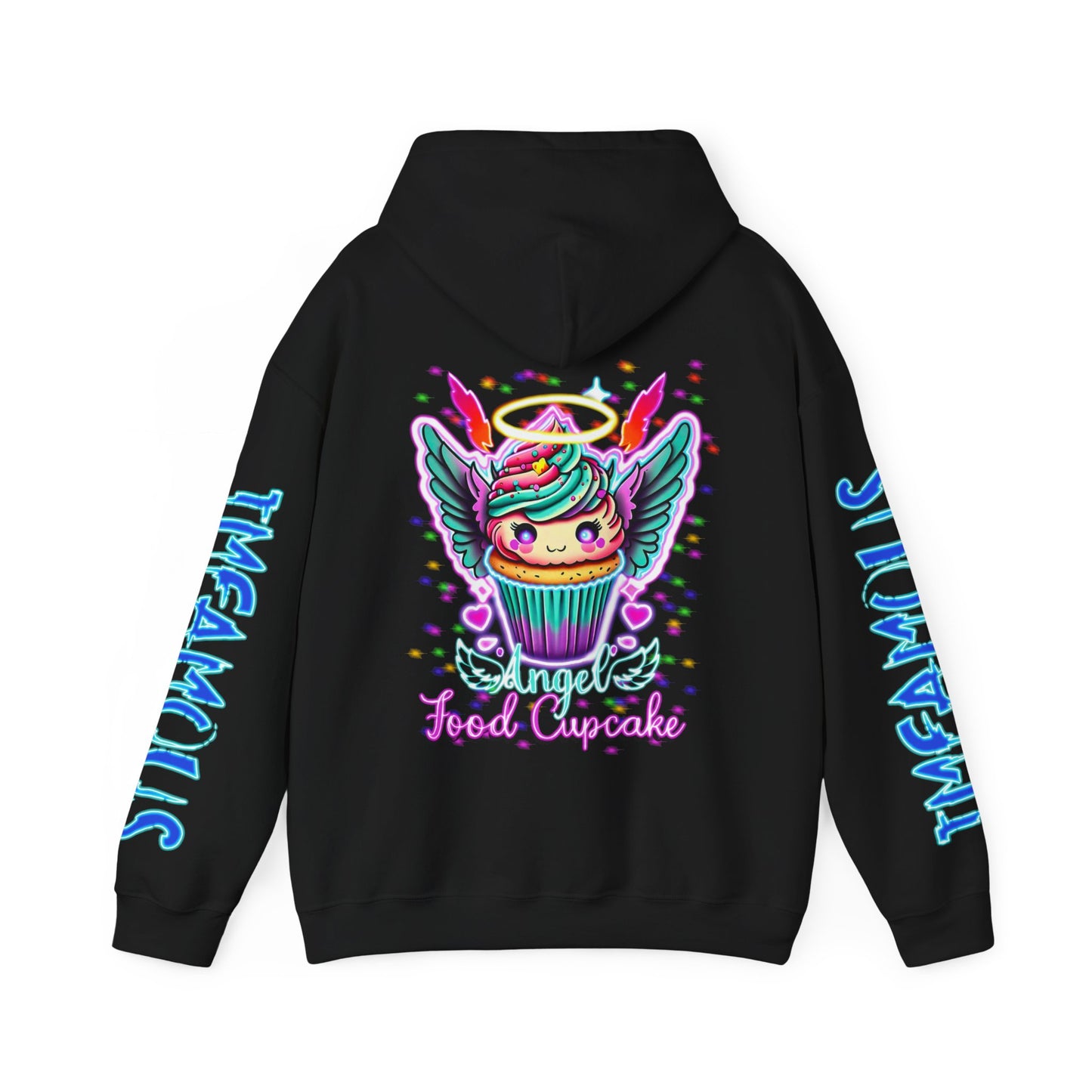 Imfamous Angel Food Cupcake #3 Hoodie, Cute Unisex Sweatshirt, Fun Graphic Pullover, Gift for Food Lovers, Cozy Fashion