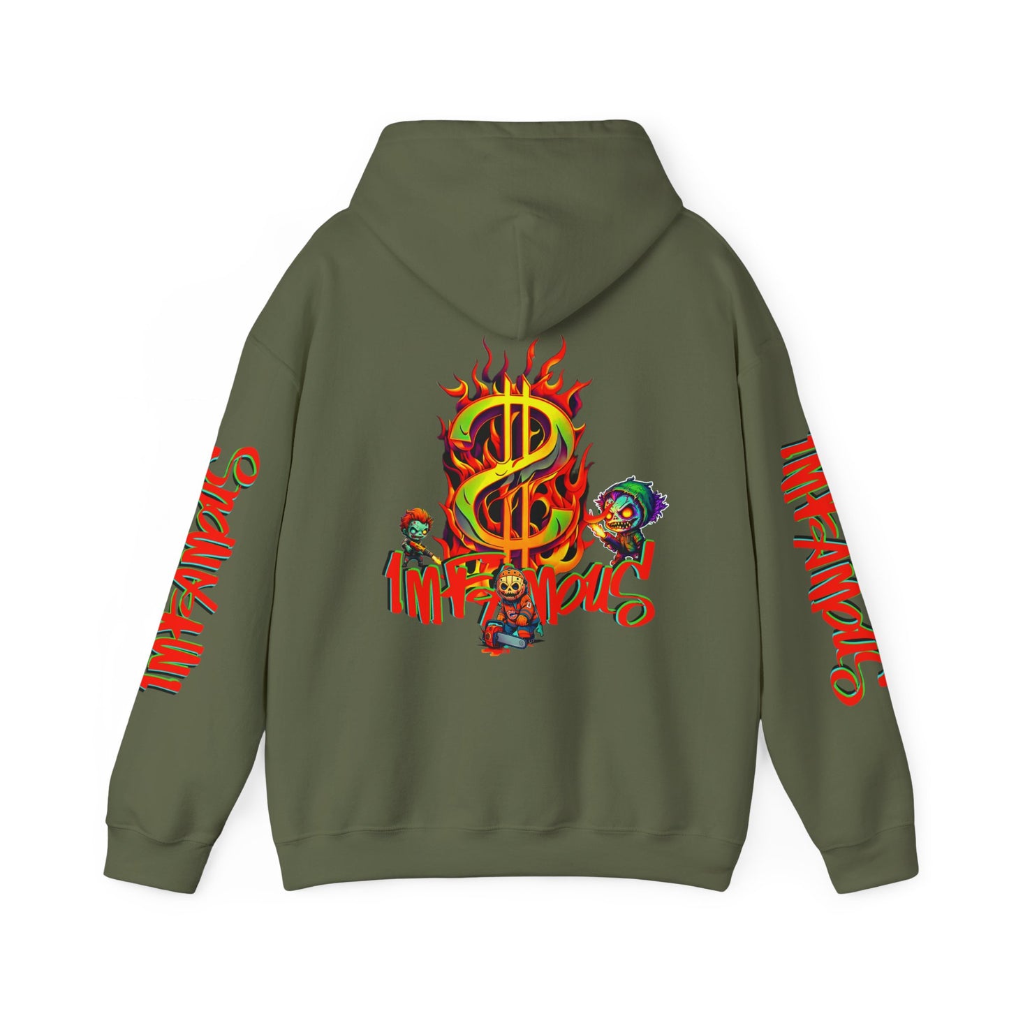Premium graphic Hoodie - Imfamous halloween Design