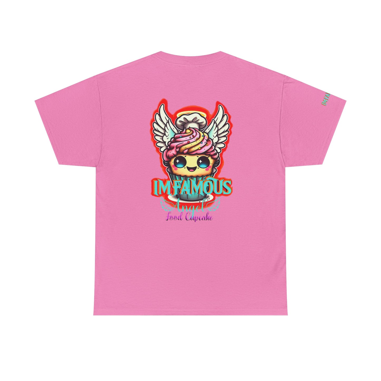 Camiseta de algodón con el famoso diseño de cupcakes Angel Food