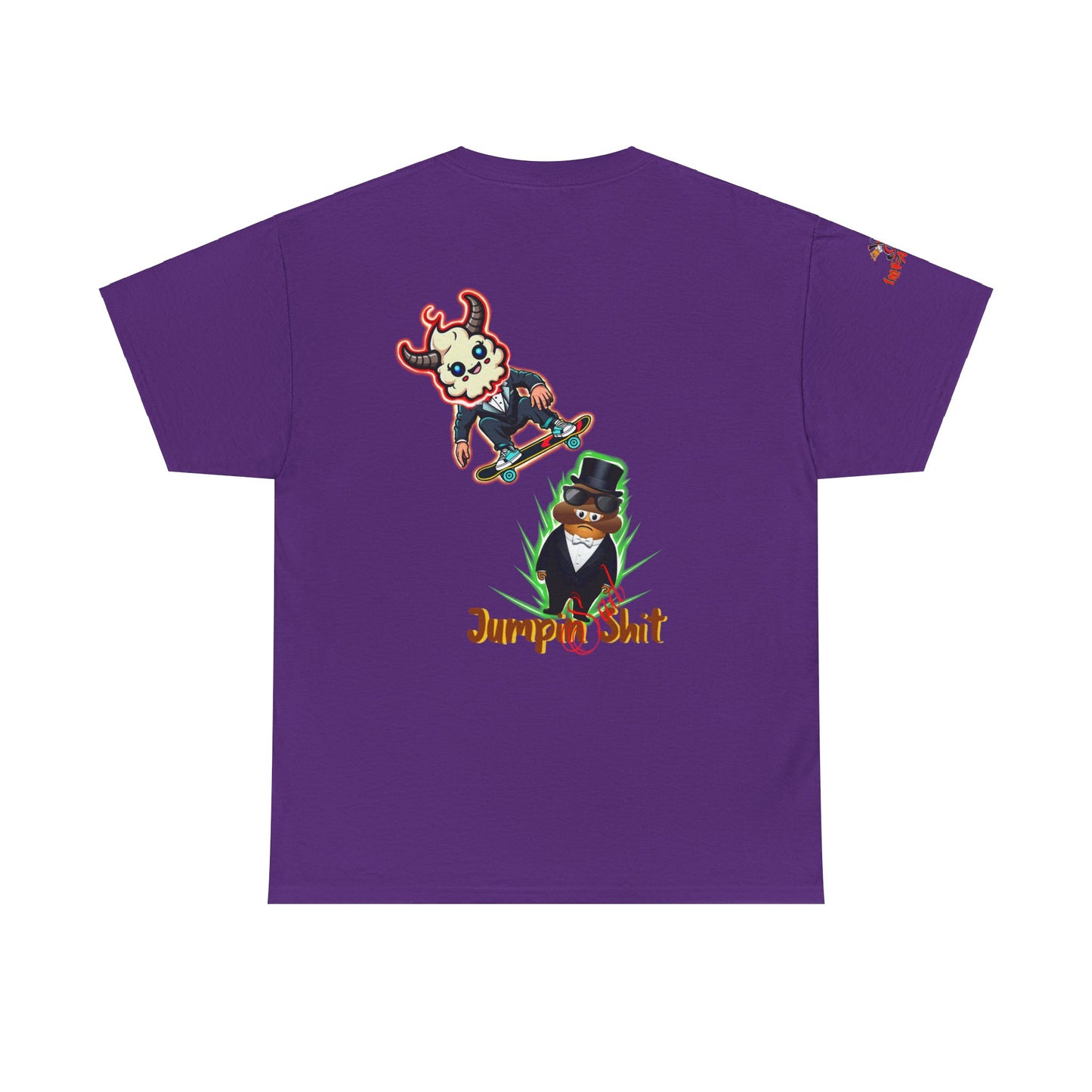Imfamous jumpin Sad Shit premium graphic Tee - Imfamous Jumping Sad Shit Design