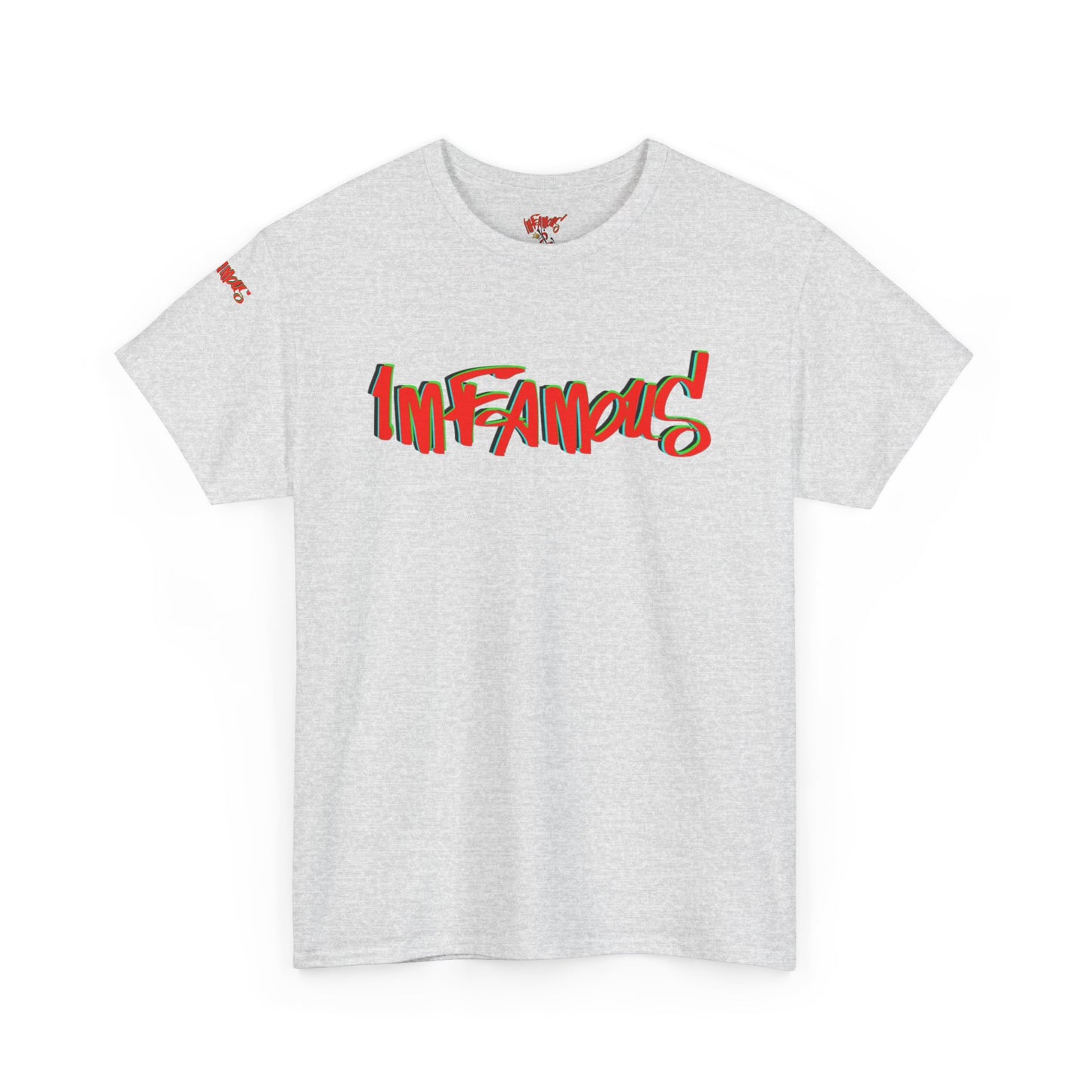 Premium graphic T-shirt - Imfamous halloween logo Design