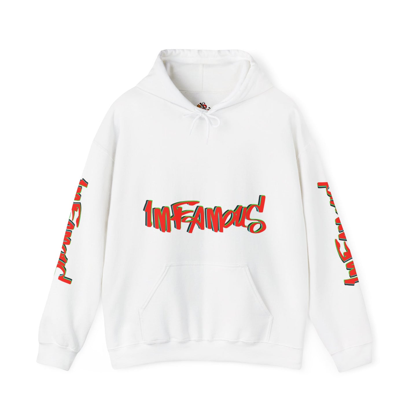 带有 Imfamous 品牌徽标的连帽运动衫