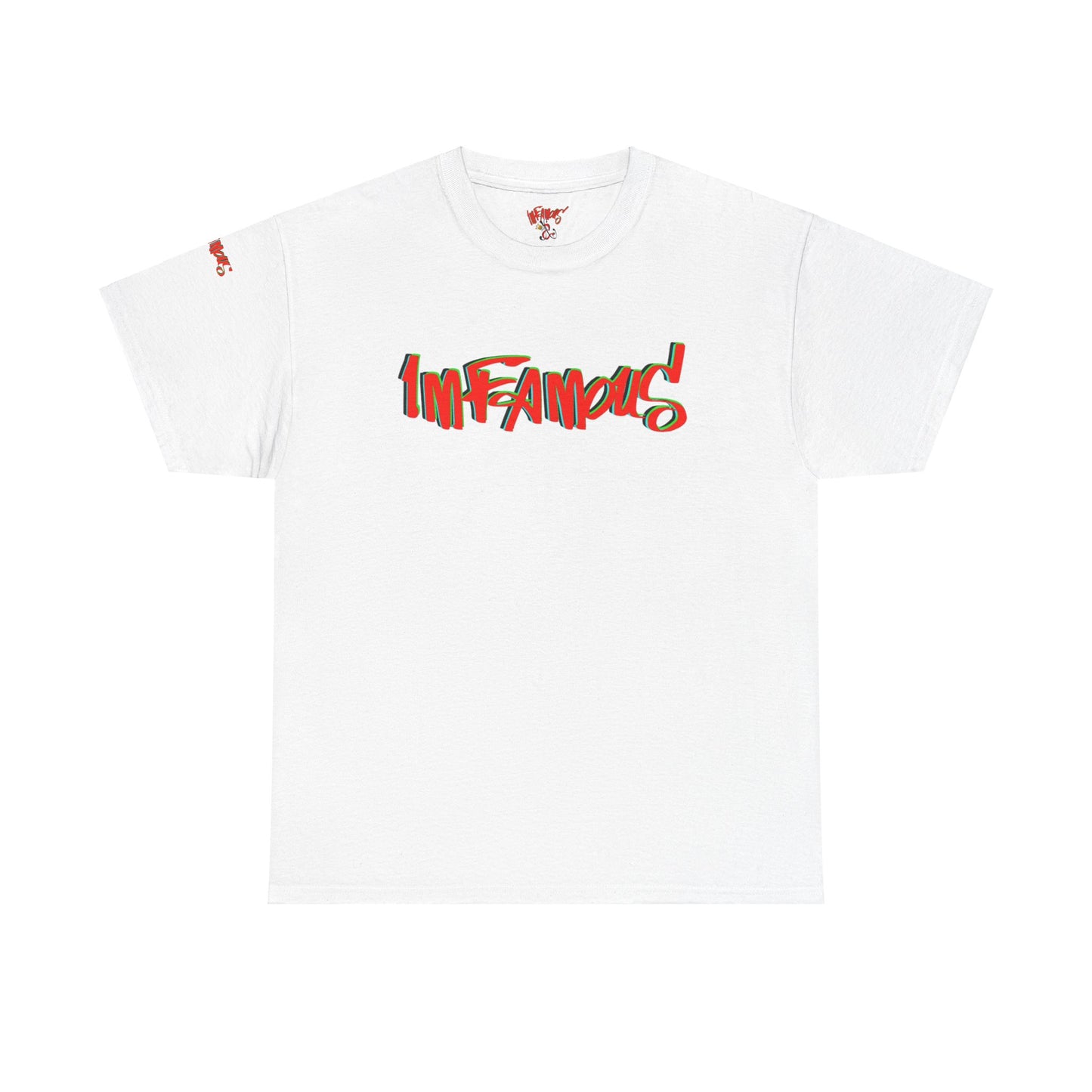 Premium graphic T-shirt - Imfamous halloween logo Design