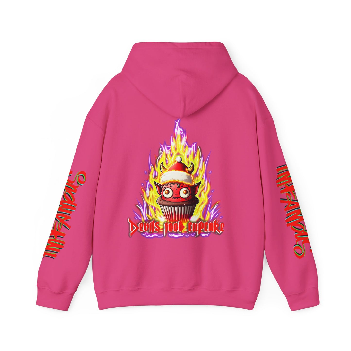 Premium Hooded Sweatshirt - Imfamous Devils Food Cupcake Design